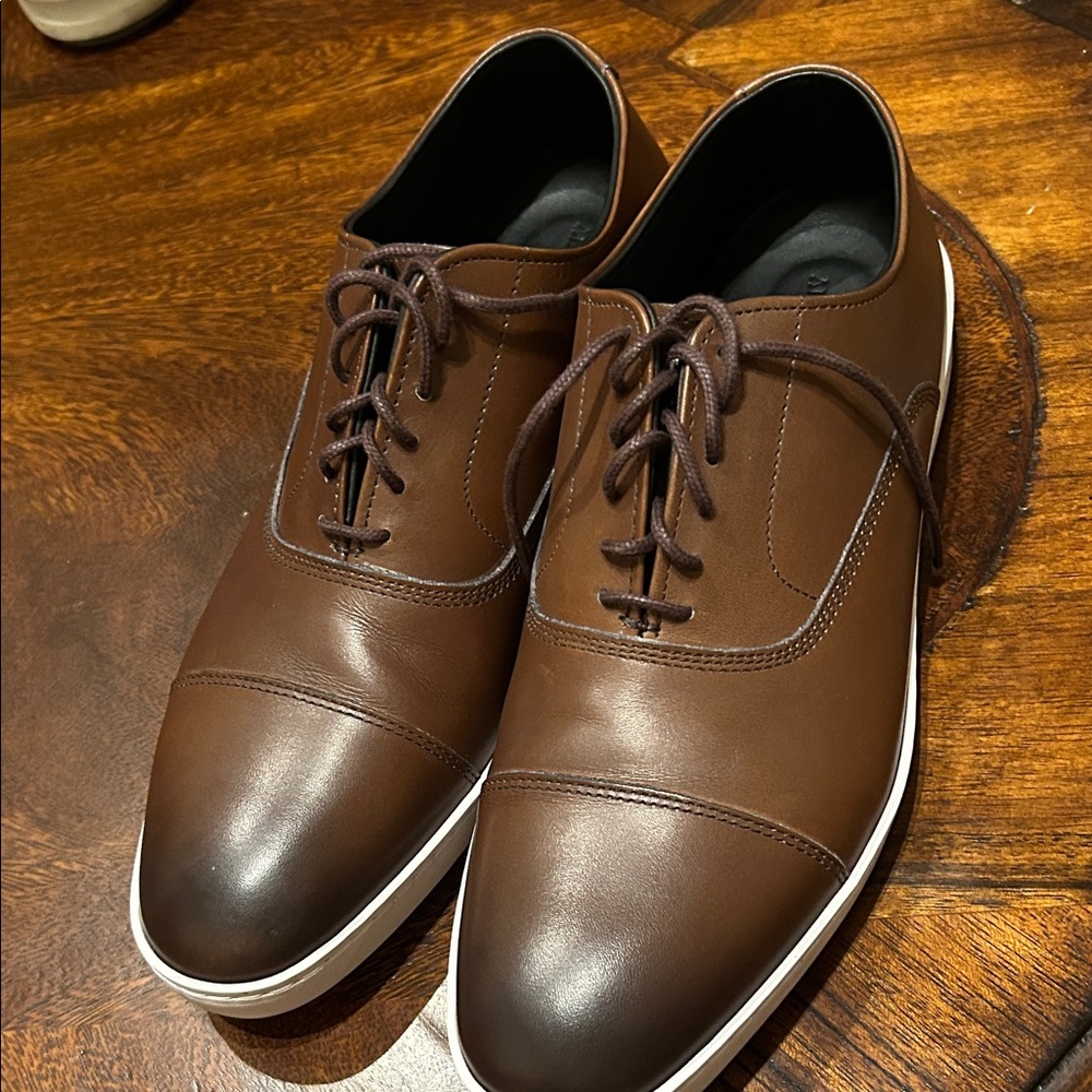 Allen Edmonds Dark Brown Leather Derbys
